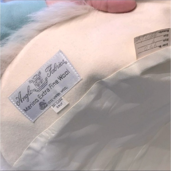 Robert Meshekoff fur lined, fine wool short coat, RARE! - Picture 7 of 7